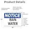 Signmission Rain Water, 18 in W x Rectangle, Vinyl Decal OS-2PACK-NS-D-1218-L-17975 - alternate 4